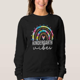 Förskolekänsla Tie Dye Leopard Regnbåge Lärare T Shirt