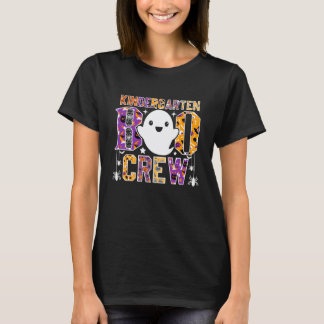 Förskoleklass Boo Crew Lärare Elev Halloween Ko T Shirt