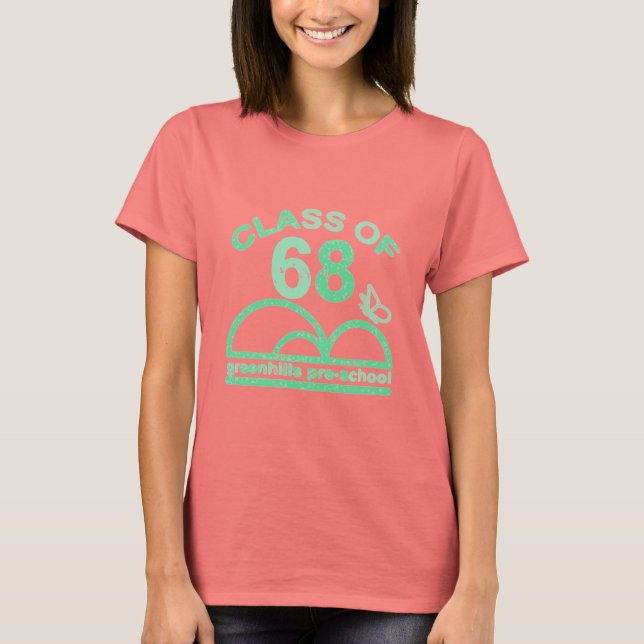 Förskoleklass för grönkullar på 68 gröntar t-shirt (Framsida)