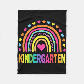 Förskoleklass Lärare Barn Tie Dye Byck Till Skolan Fleecefilt