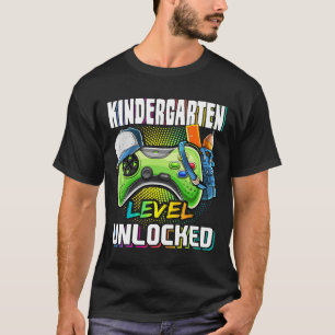 Förskoleklass Nivå Upplåst Videospel Ck Till Skola T Shirt