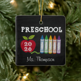 Förskolelärare 2026 Present Namn Ornament