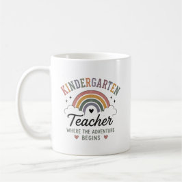 Förskolelärare Där Äventyret Börjar Anpassad Kaffemugg