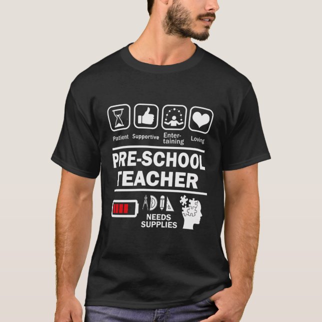 Förskolelärare för grundskolelärare t shirt (Framsida)