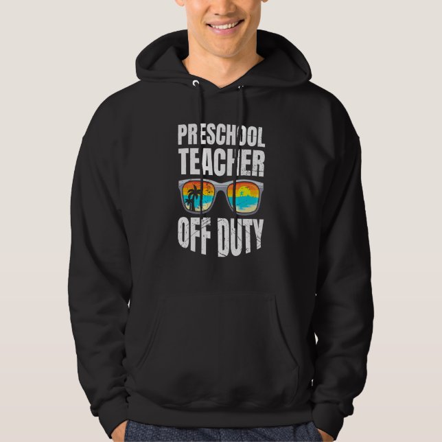 Förskolelärare ledig lärare   hoodie (Framsida)