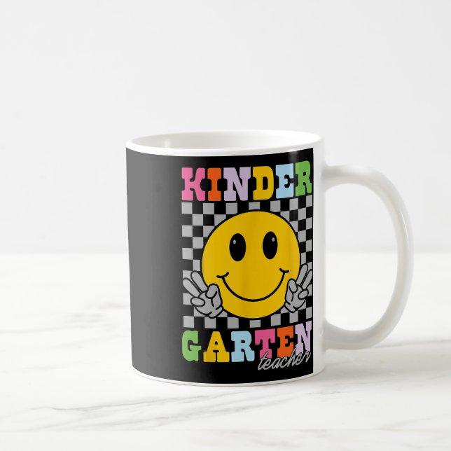 Förskolelärare Team Hippie Leende Ansikte Bak T Kaffemugg (Höger)