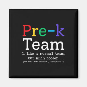 Förskolelärare Team som en vanlig förskola tillbak Magnet