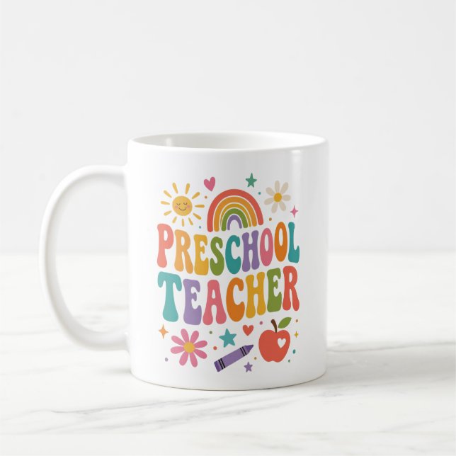 Förskolelärarens uppskattning kaffemugg (Vänster)