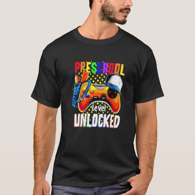 Förskolenivå olåst Back to school T Shirt (Framsida)