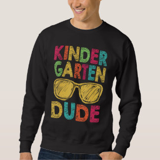 Förskoletyp Retro Vintage Tillbaka till skolan Fir Lång Ärmad Tröja