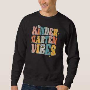 Förskolevibbar Tillbaka till skolan Lärare Vintage Lång Ärmad Tröja