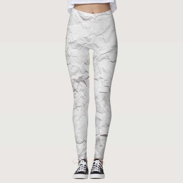 Försköljd pappra struktur, detaljerad bakgrund. leggings (Framsida)
