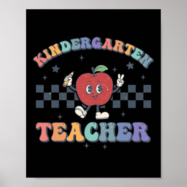 Förskollärare Groovy Ck Till Skolan Team Kg T Poster (Framsidan)