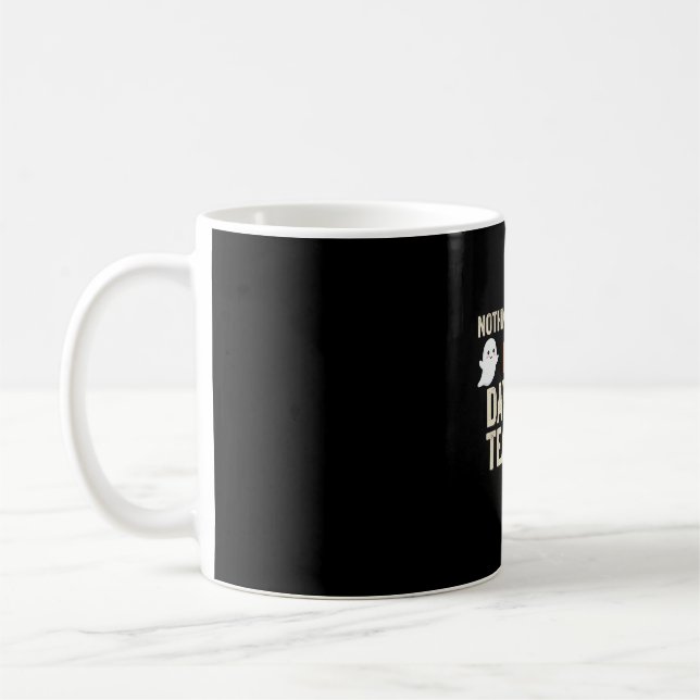 Förskollärare Halloween Spökdesign_1 Kaffemugg (Vänster)