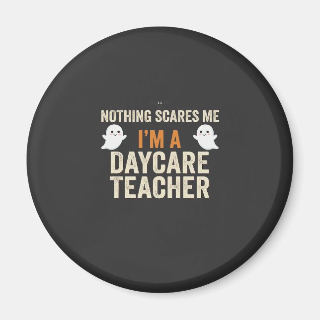Förskollärare Halloween Spökdesign_1 Magnet (Framsidan)