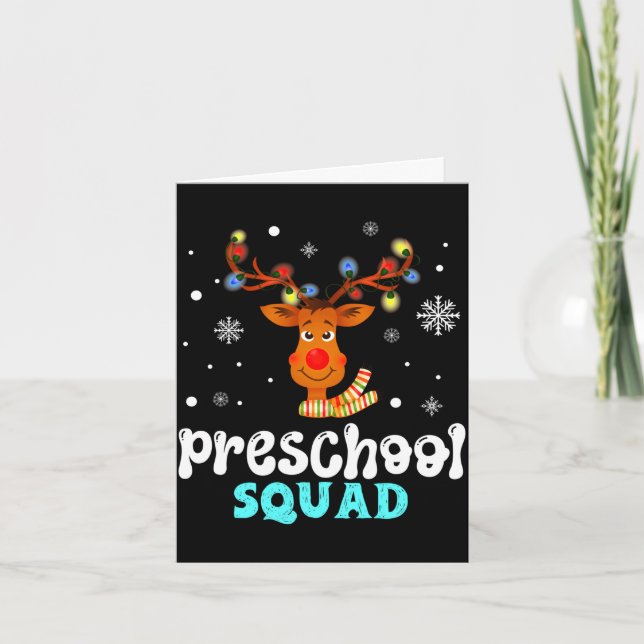 Förskollärare jul förskola squad kort (Framsida)