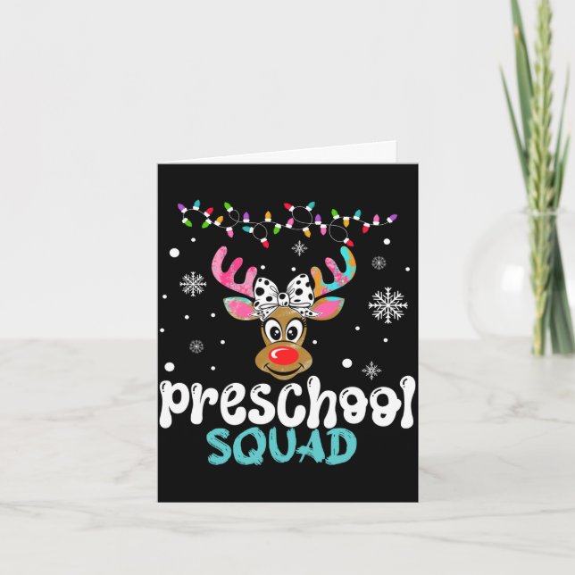Förskollärare jul förskola squad kort (Framsida)