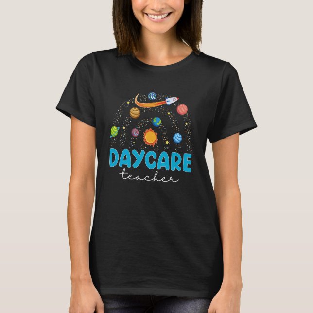 Förskollärare Raket Rymden Yttre Solsystemet Pr T Shirt (Framsida)