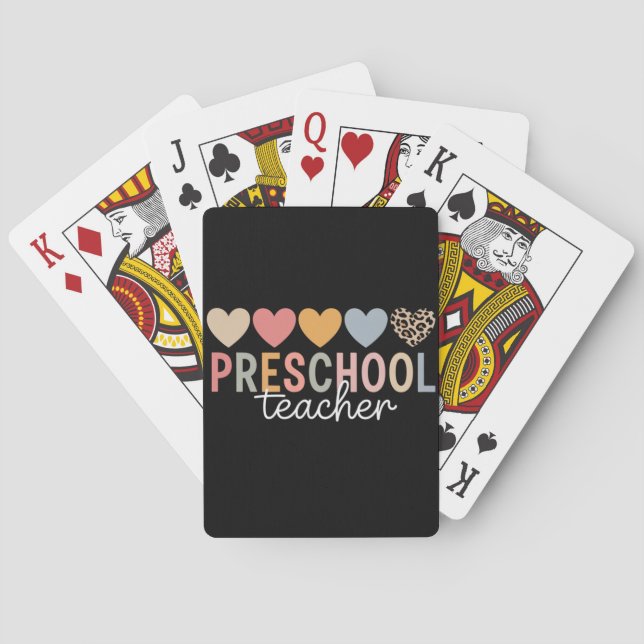 Förskollärare Tillbaka till skolan  Casinokort (Baksidan)