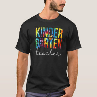 Förskollärares Tie Dye-uppskattelsedag tillbaka T Shirt
