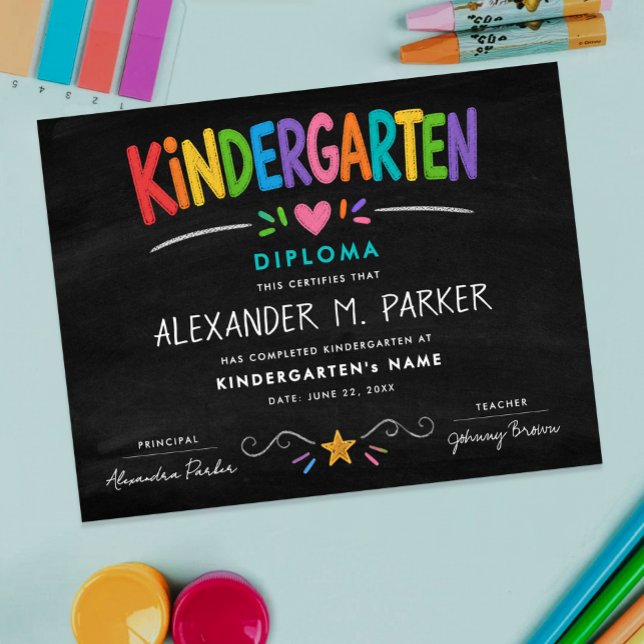 Förskolor Förskolekul Färgglatt Examensbevis Poster (Skapare uppladdad)