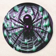 Förskräckligt gigantiskt svart spider!