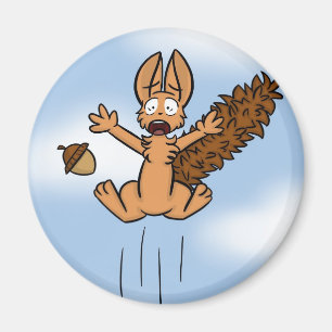 Förskräckt ekorremagnet magnet