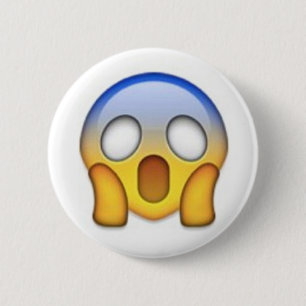 Förskräckt Emoji Knapp