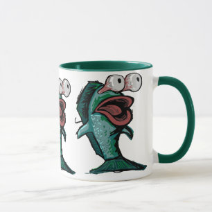 Förskräckt fisk mugg