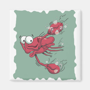 Förskräckt hummer magnet