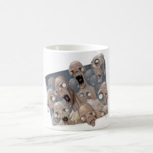 Förskräckt Zombies Kaffemugg