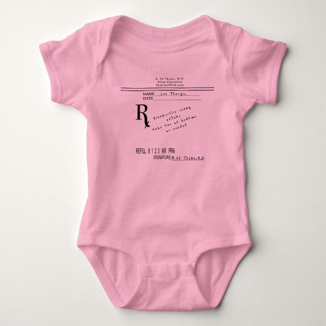 Förskrivning av Pad - Sleepicillin från B. Ed Thym T-shirt (Framsida)