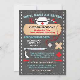 Förskrivning av Studentfest från sjuksköterskeskol Inbjudningar