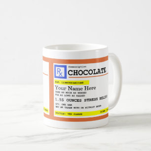 Förskrivning Chocolate Anpassade Namn  Kaffemugg