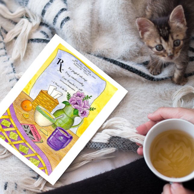 Förskrivning för Hälsa inspirationskort Vykort (Skapare uppladdad)