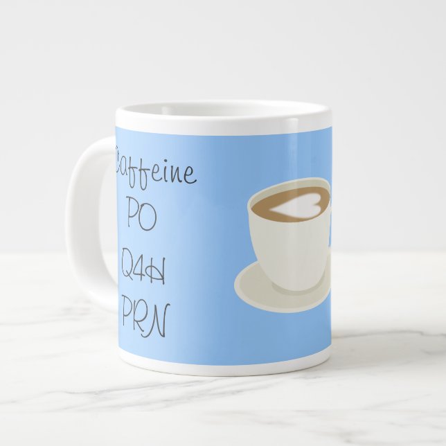 Förskrivning ...kaffe jumbo mugg (Framsida vänster)