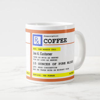 Förskrivning Kaffe Jumbo Mugg med Anpassad Namn