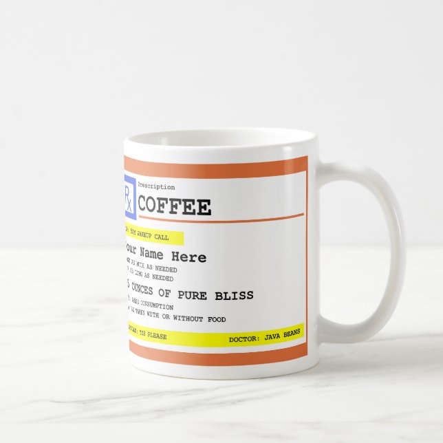 FörskrivningskaffePersonlig Kaffemugg (Höger)