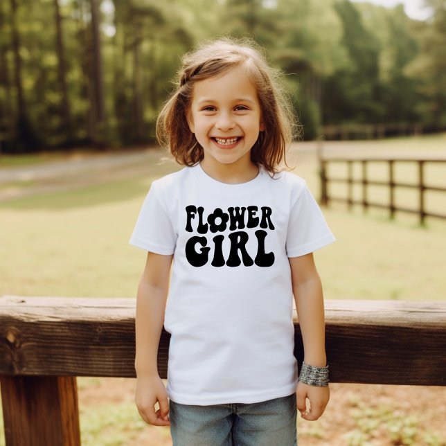 Förslag från Retro Flower Girl Junior Bridal Party T Shirt (Skapare uppladdad)