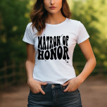 Förslag om att ge Retro Matron från Honor Bridal P T Shirt<br><div class="desc">Presentera din hedersatron med en gåva som firar hennes särskilda roll i ditt bröllop med vårt förslag Gift Retro Matron från Honor Bridal Party T-Shirt. Den här återinspirerade bruden skjortan är perfekt för att fånga groovy, boho vibe från ditt bröllop, så att det blir en utsmyckning i ditt broderpartis attire....</div>