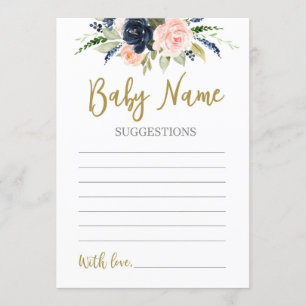 Förslaget från gender Reveal Baby Namn Inbjudningar