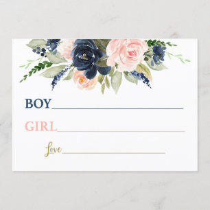 Förslaget från gender Reveal Baby Namn Inbjudningar