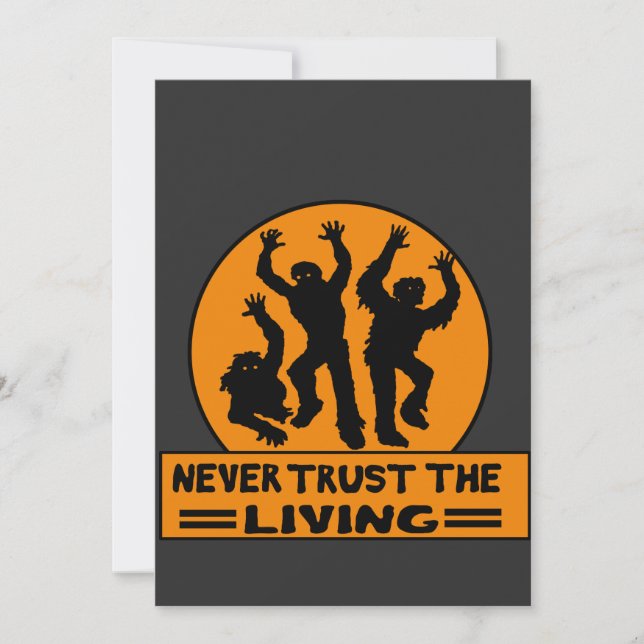 FÖRSÖK ALDRIG ATT RUNT KLICKA PÅ DEN LEVANDE T-Shi Inbjudningar (Framsida)