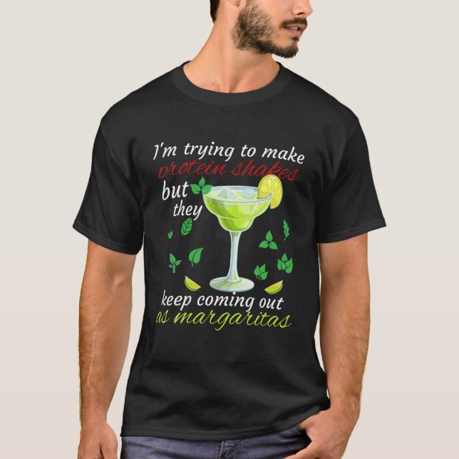 Försök att göra proteinet skakar Behållan som komm T Shirt (Framsida)