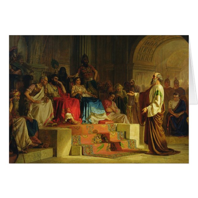 Försök av aposteln Paul Hälsningskort (Framsidan Horizontal)