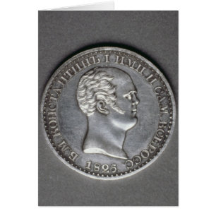 Försök för en Rouble av Constantine Pavlovich Hälsningskort