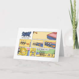 Försök för lag för träskmyrafödelsedag kort