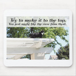 Försök göra det till katt Motivational Slogan Art Musmatta