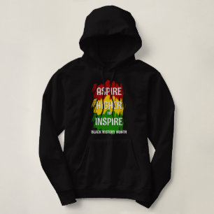 FÖRSÖK HÖGRE ATT INSPIRE Black History Månad T Shirt
