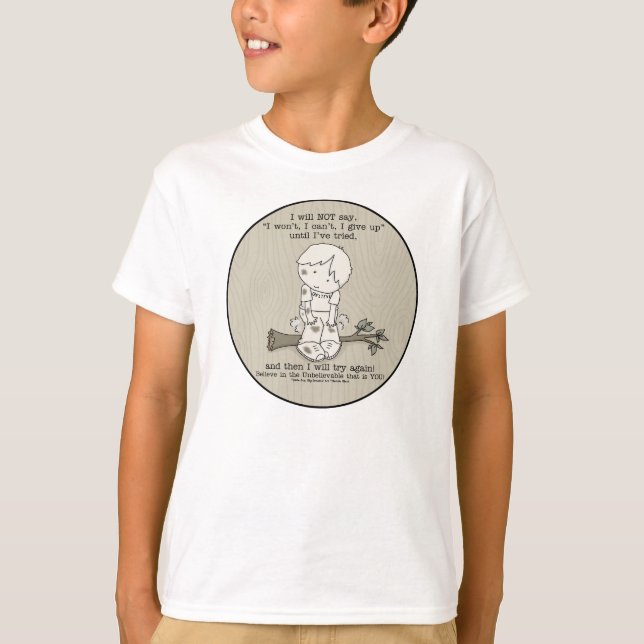 Försök igen t shirt (Framsida)